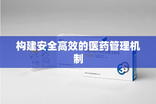 荆州构建安全高效的医药管理机制