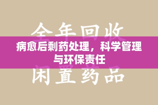荆州病愈后剩药处理，科学管理与环保责任