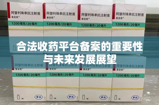 荆州合法收药平台备案的重要性与未来发展展望
